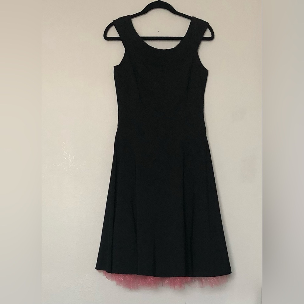 Ruby Rox Elegant Black Sleeveless Dress Size 9 Rockabilly 90’s Y2K Whimsical